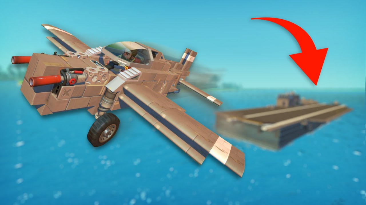 Я построил авианосец для океанских перелётов! — Игровой процесс Scrap Mechanic