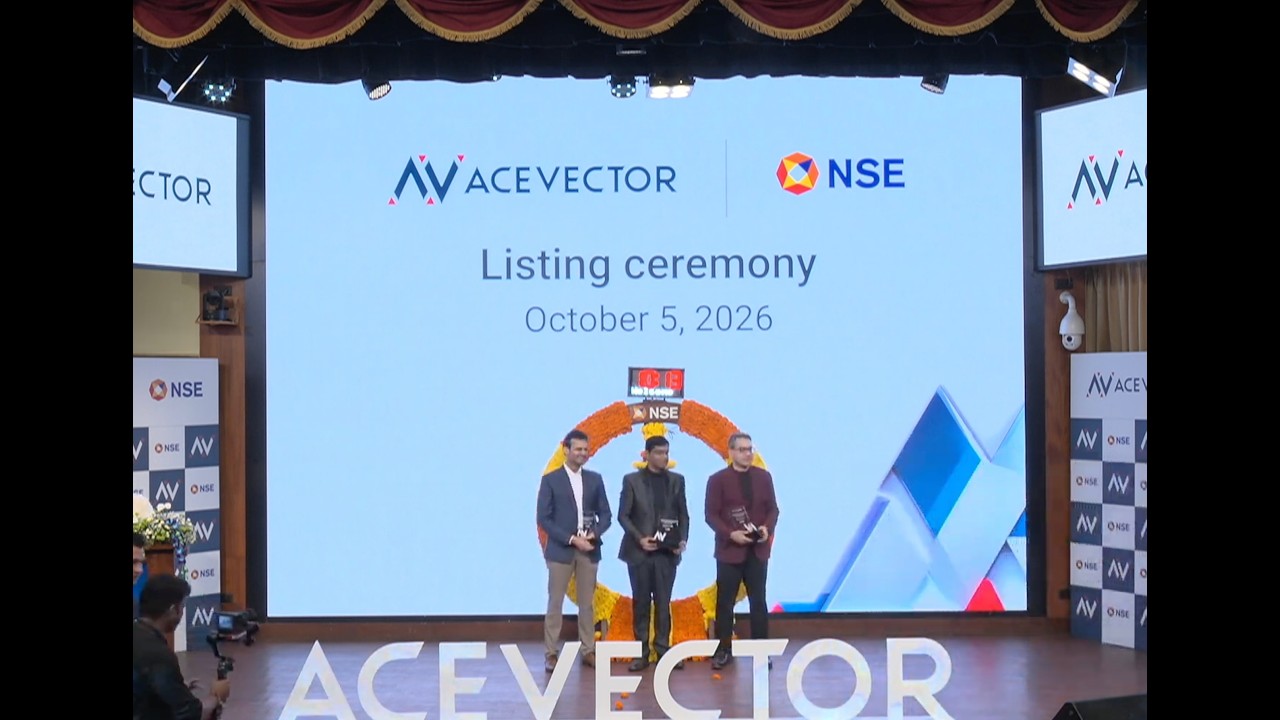 AceVector Limited Listing ceremony at NSE India #snapdeal
