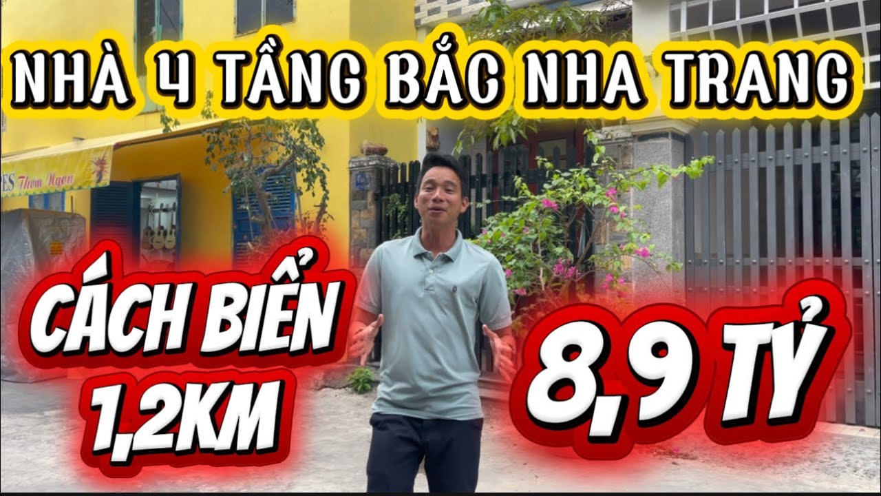 🏡 8 TỶ 900 TRIỆU – NHÀ 4 TẦNG GẦN CHỢ VĨNH HẢI – CÁCH ĐƯỜNG 2/4 CHỈ 10M – Ô TÔ 8M
