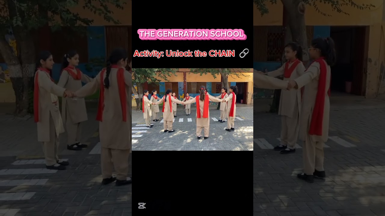 Unlock the Chain Activity | Game | Fun Time | School Activities | TGS |The Generation School Sialkot