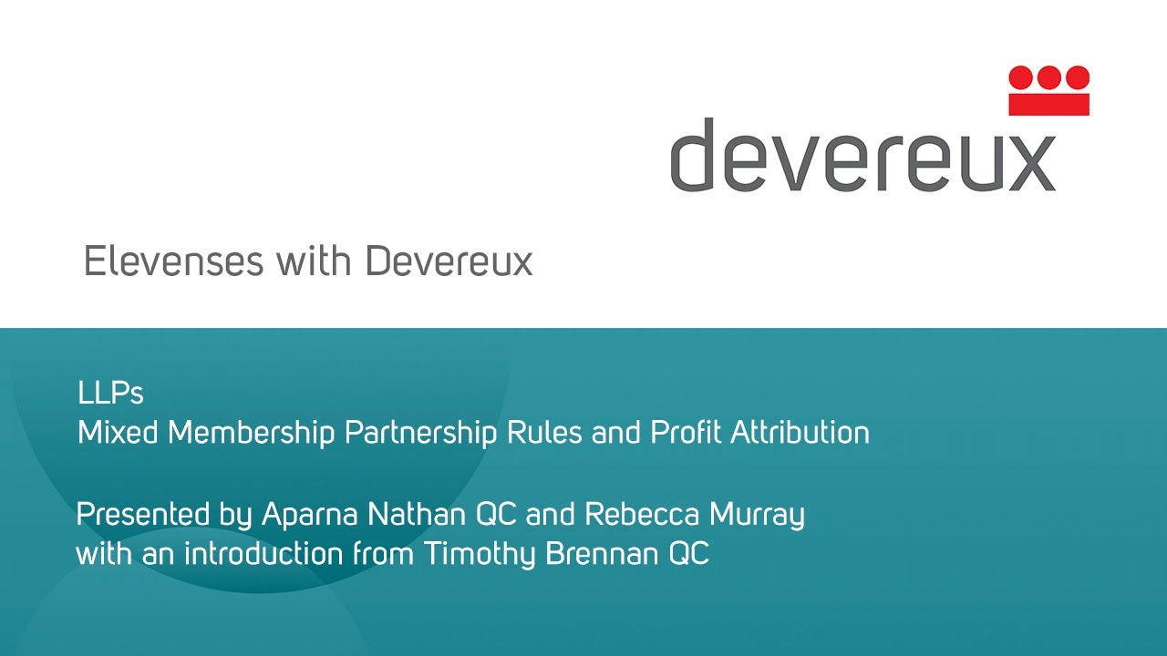 Episode 3: LLPs &ndash; Mixed Membership Partnership Rules and Profit Attribution