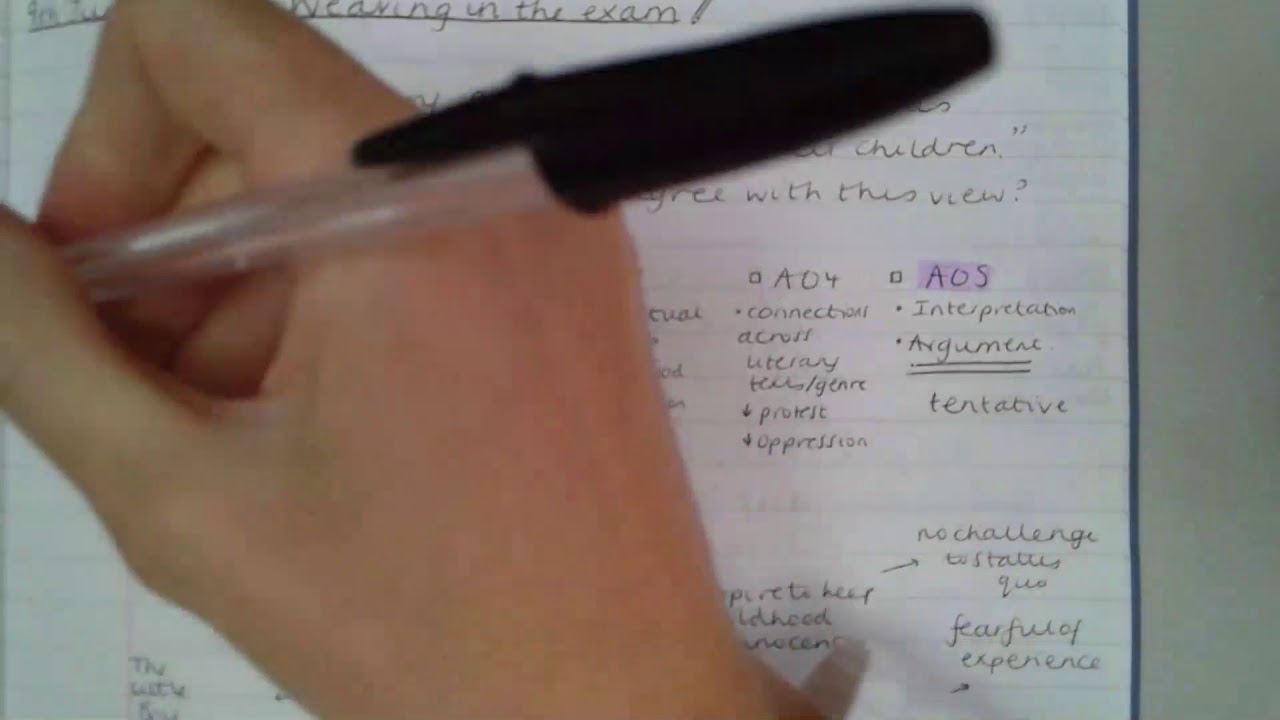 Using Blake to answer Section B