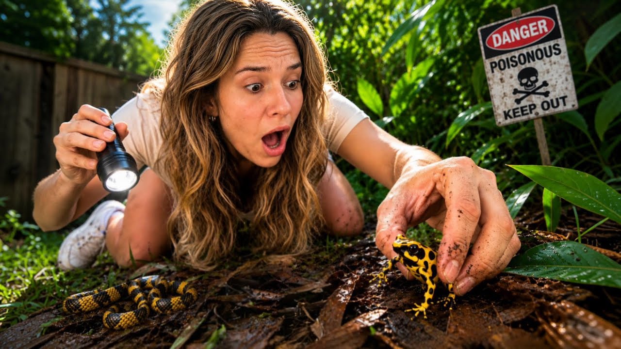 We Caught POISONOUS  Creatures Lurking in Our Backyard!