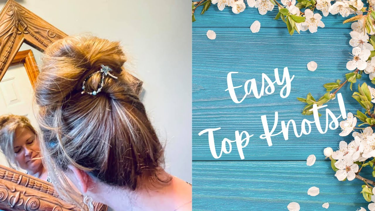 Quick and Easy Top Knots anyone can do!!