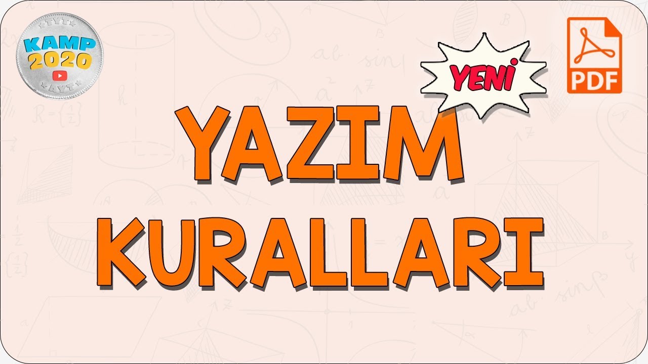 Yazım Kuralları (Yeni) | Kamp2020