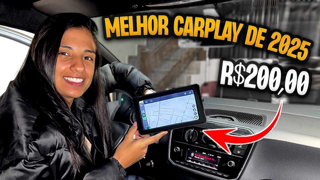 CARPLAY muito BARATO, SERVE em QUALQUER CARRO! Melhor multimidia portatil