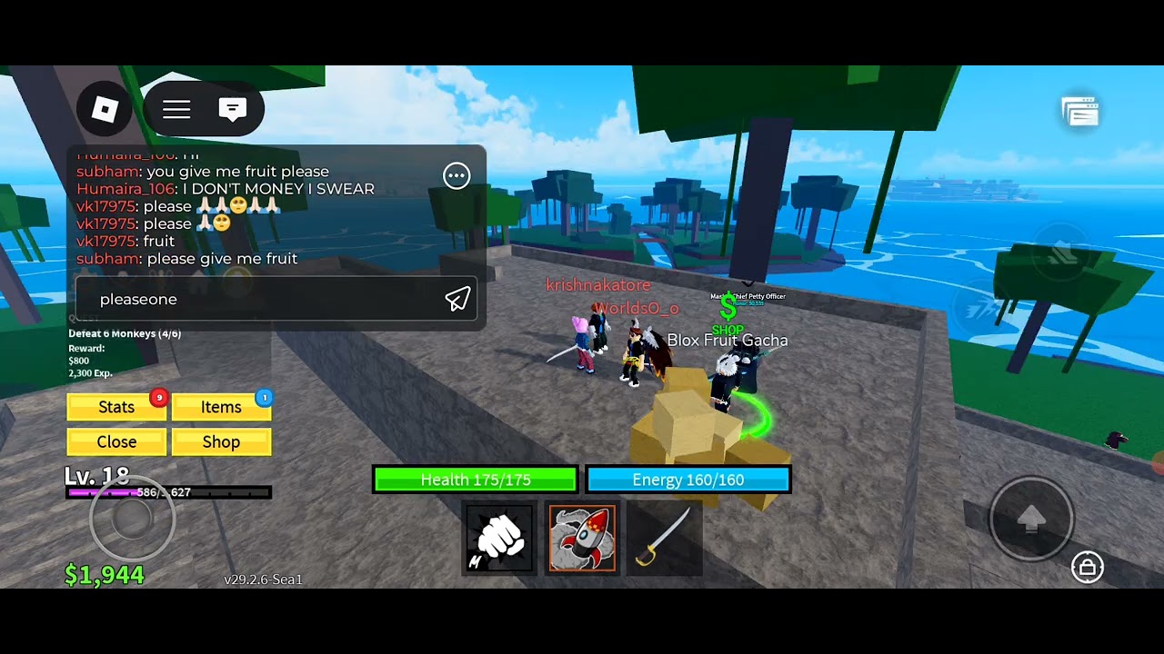 I grind blox fruit I have dark fruit 