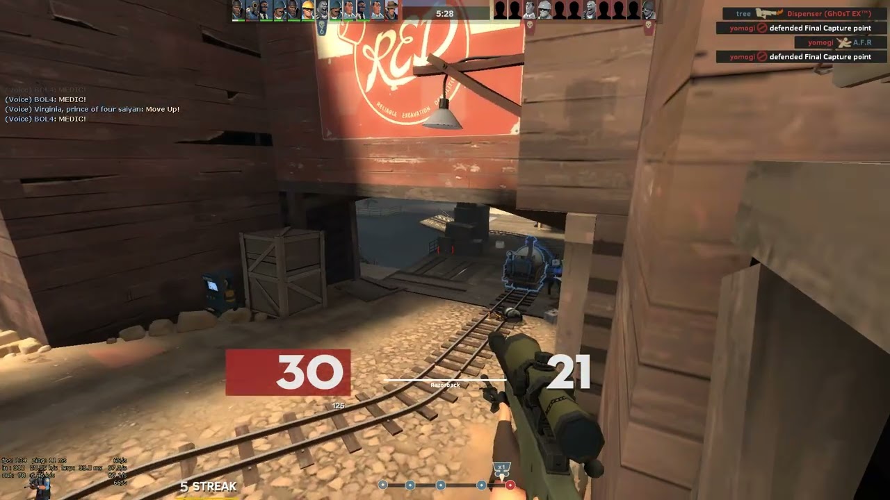 TF2 Upward stuck spot offangle #tf2 #tf2gameplay #tf2sniper