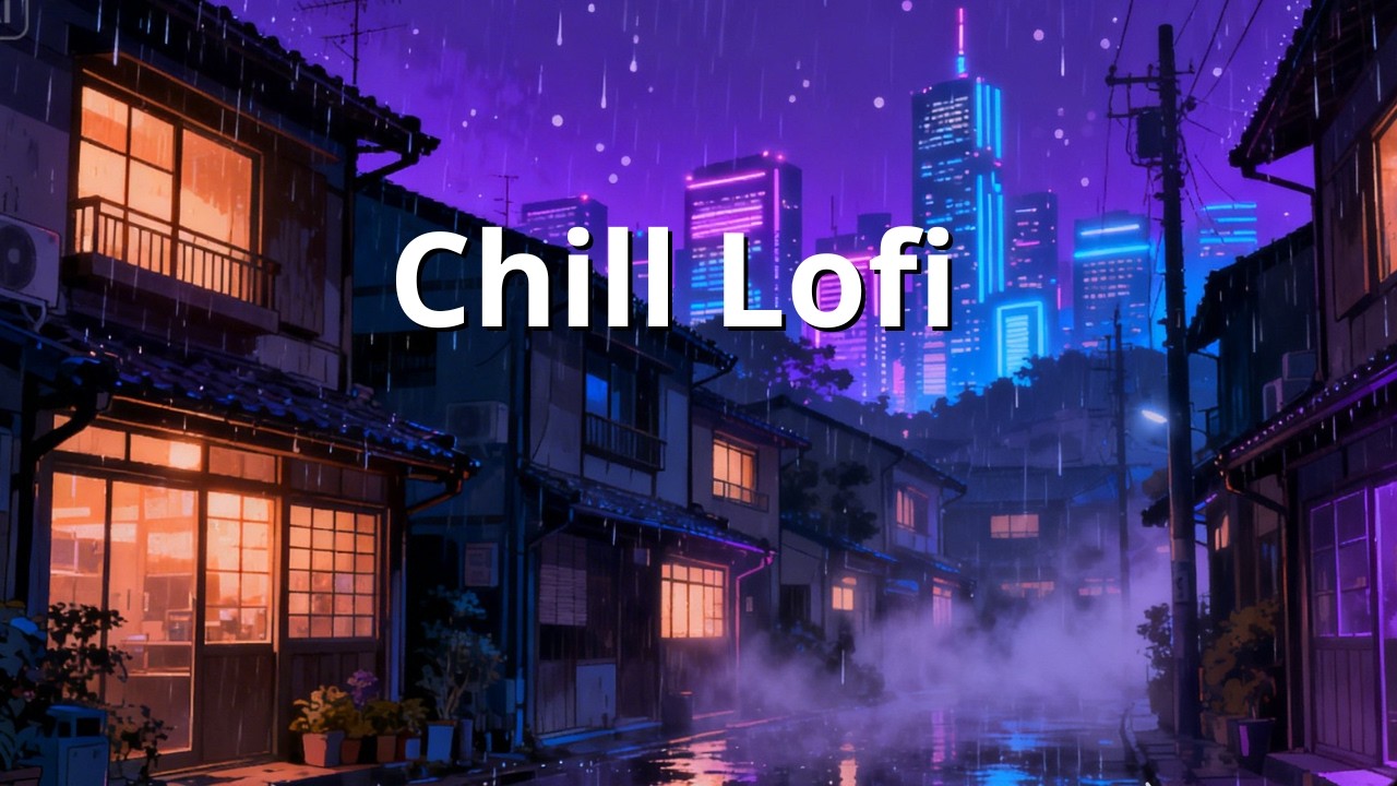 Tokyo City Rain 🌙 Chill Study Beats | 雨の東京