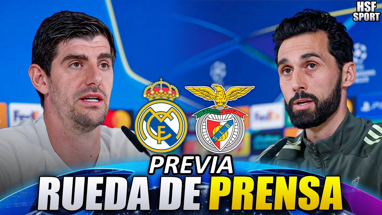🔴 Rueda de prensa de ALVARO ARBELOA y THIBAUT COURTOIS previa REAL MADRID vs BENFICA | HSF Sport