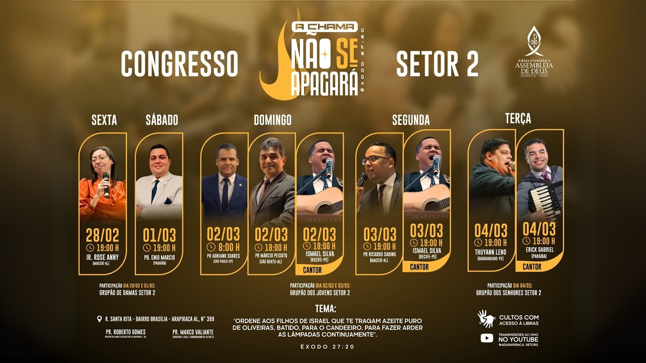 1º DIA Congresso Unificado Setor 2- Acessível em Libras (28/02/2025)