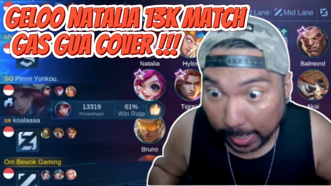Gila Ketemu Natalia 13K Match Langsung Full Cover Pakai Akai - Mobile Legends