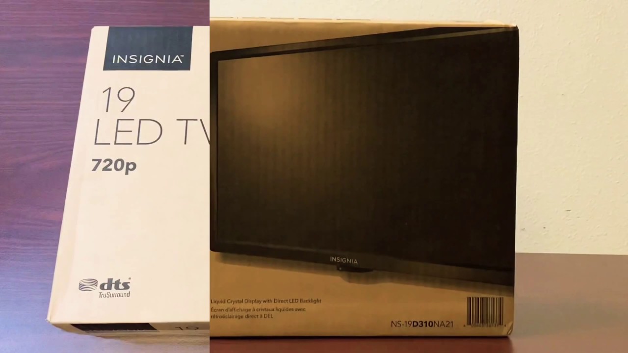 Insignia 19-inch TV Unboxing And Setup