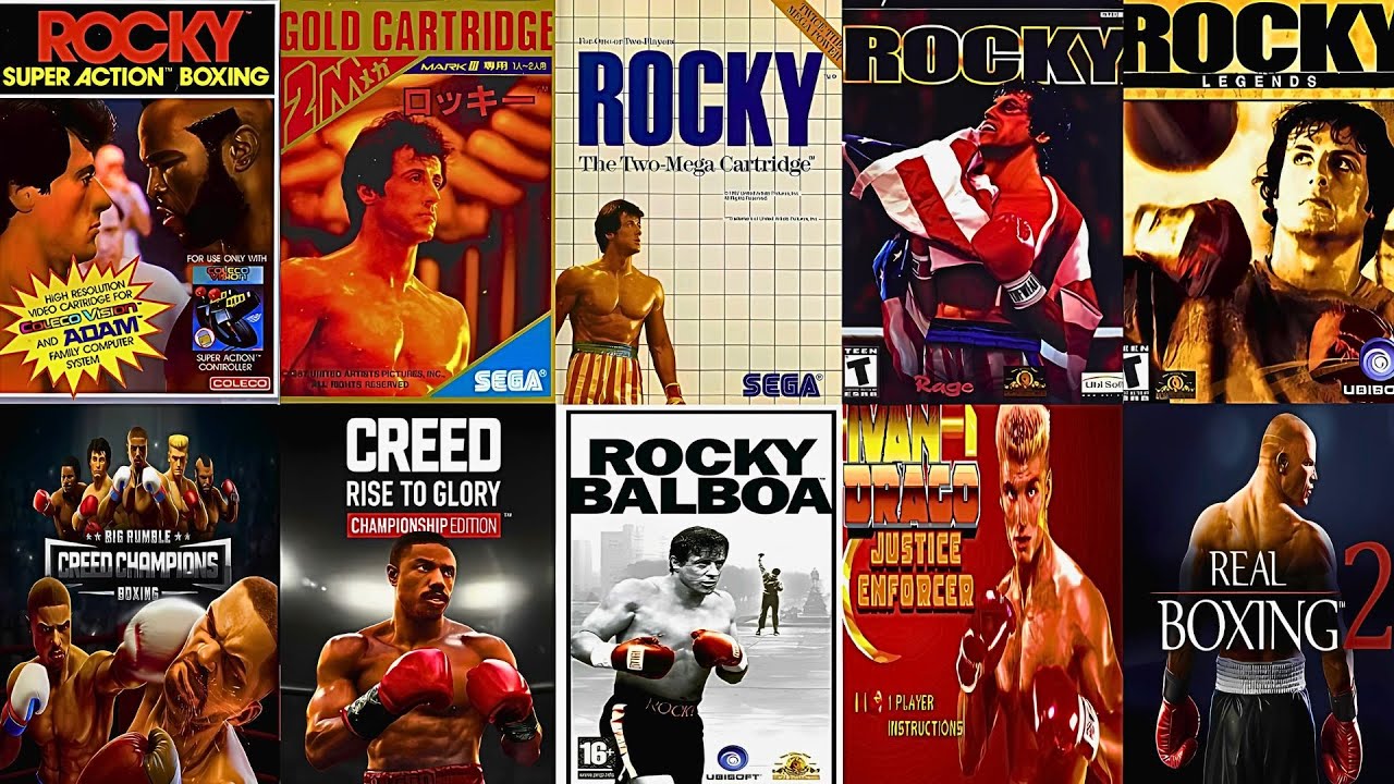 Эволюция игр ROCKY (1983–2021)
