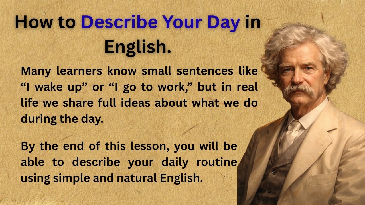 How to describe your day in English |Daily Routine English Practice | English Speaking for Beginners