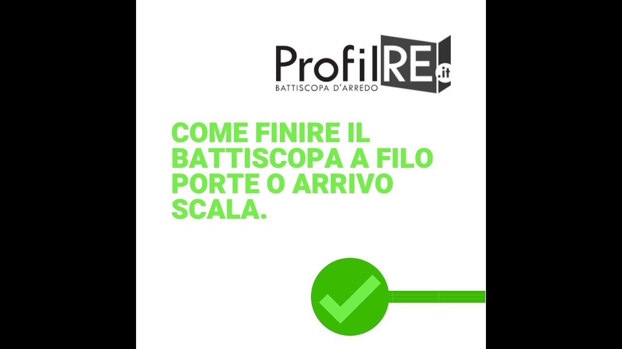 Video informativo rifinitura battiscopa a filo profili delle porte