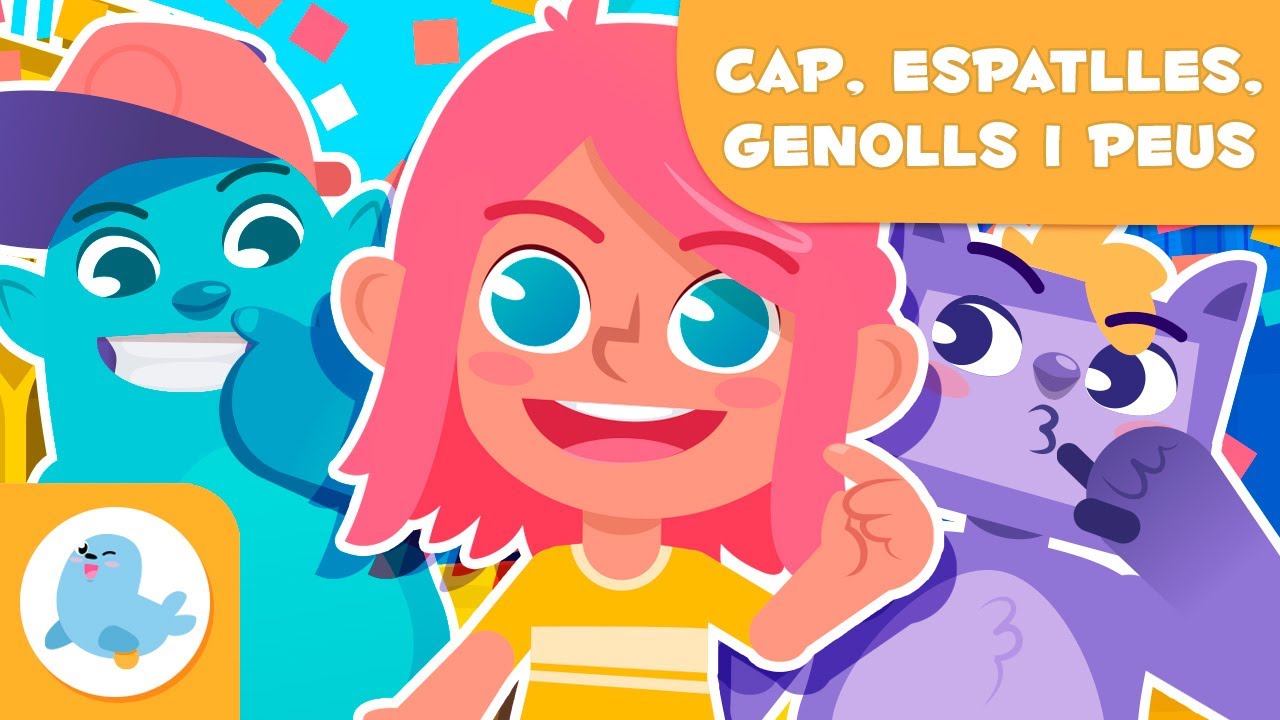 Cap, espatlles, genolls i peus 🎶🎵 CANÇÓ PER A INFANTS 🦶👀👃 Aprèn les parts del cos