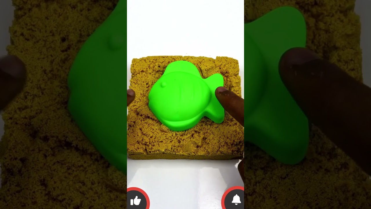 Relaxing Kinetic Sand ASMR Fish Impression