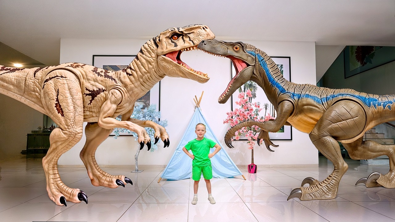 Dino Missie! 🦕 Reuzen opsporen en leuke feitjes leren