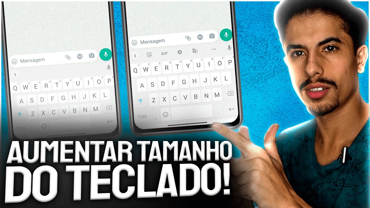 Como AUMENTAR O TAMANHO DO TECLADO no CELULAR ANDROID!