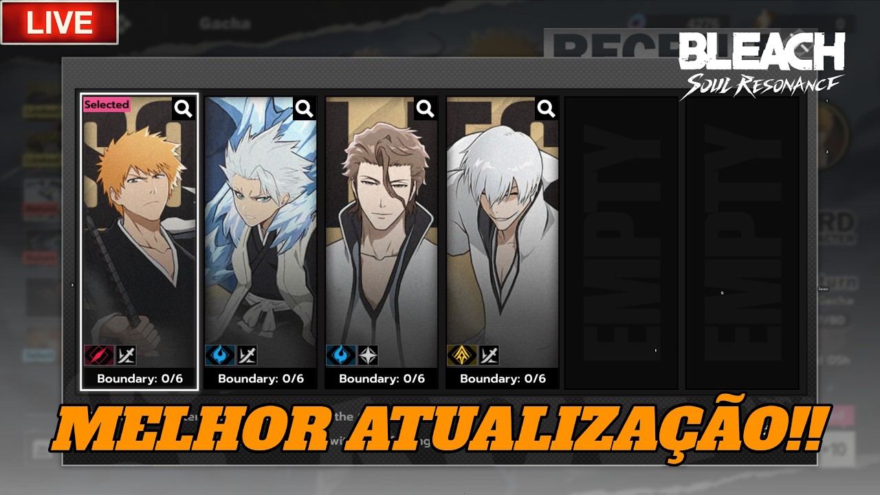 MELHOR LIVE DE BLEACH SOUL RESONANCE!! MELHOR ATUALIZAÇÃO!!