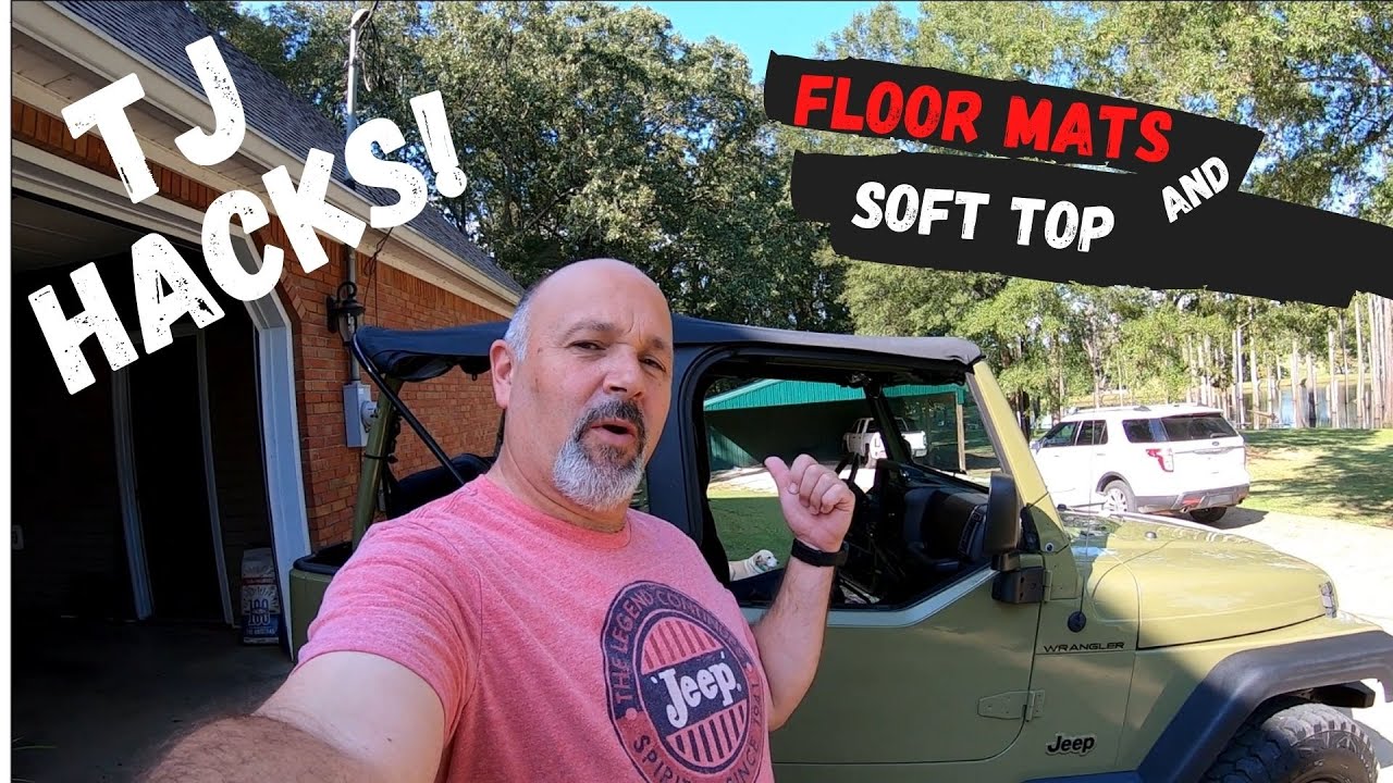 97 Jeep Wrangler Floor Mats and Soft Top Hack!