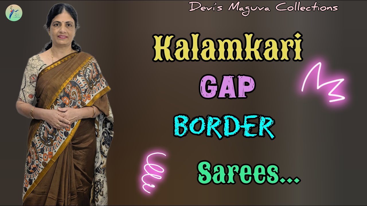 💫Kalamkari gap border sarees @Devi's Maguva Collections || 7396841375 #saree