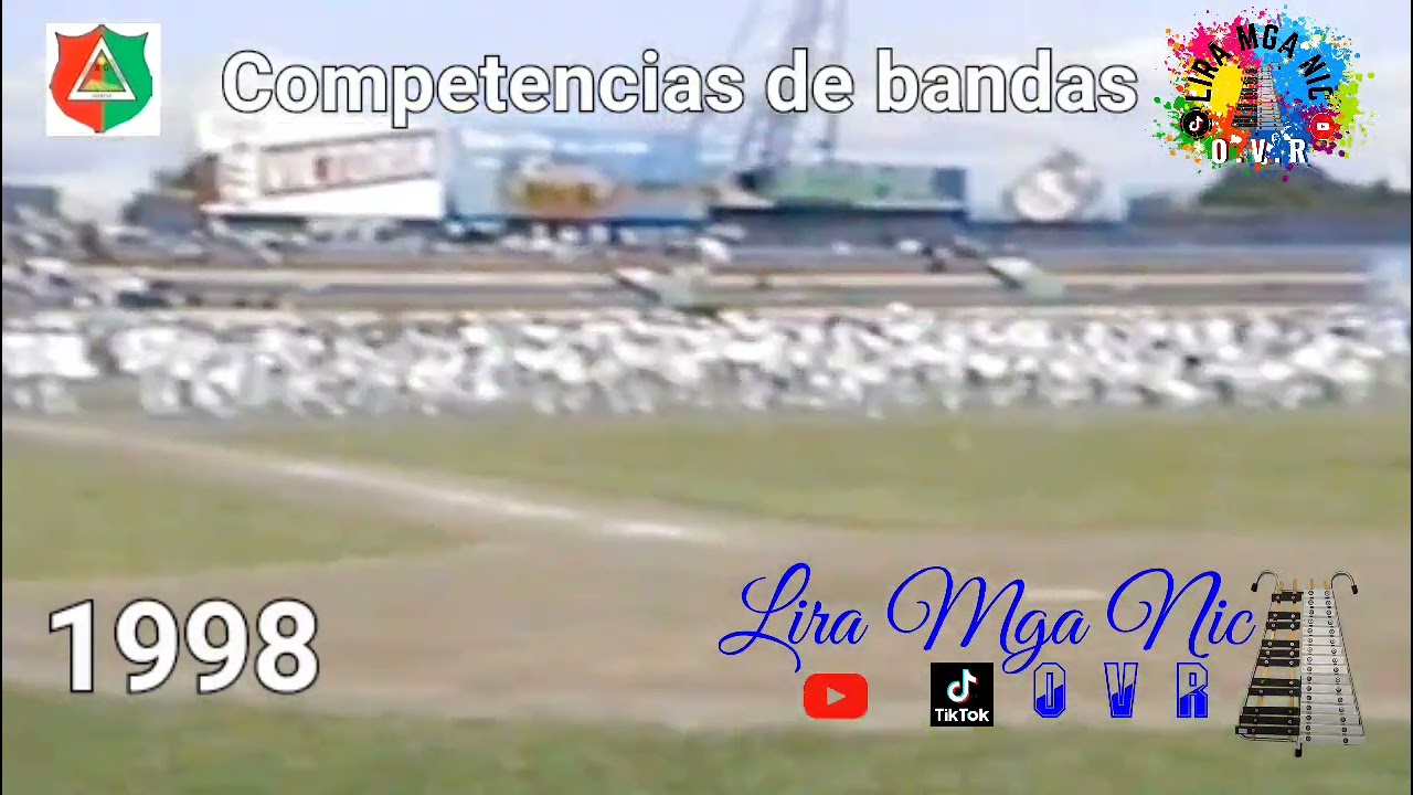 Competencias de bandas 1998. Banda Rítmica Instituto Nacional Miguel Ramírez Goyena.