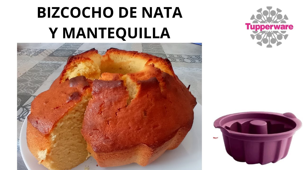 Bizcocho de nata fresca y mantequilla