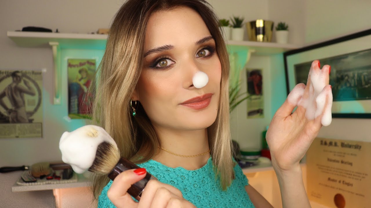 ASMR Relaxing Shave , Head Massage , Barber Role Play , Personal Attention , Ambient Music