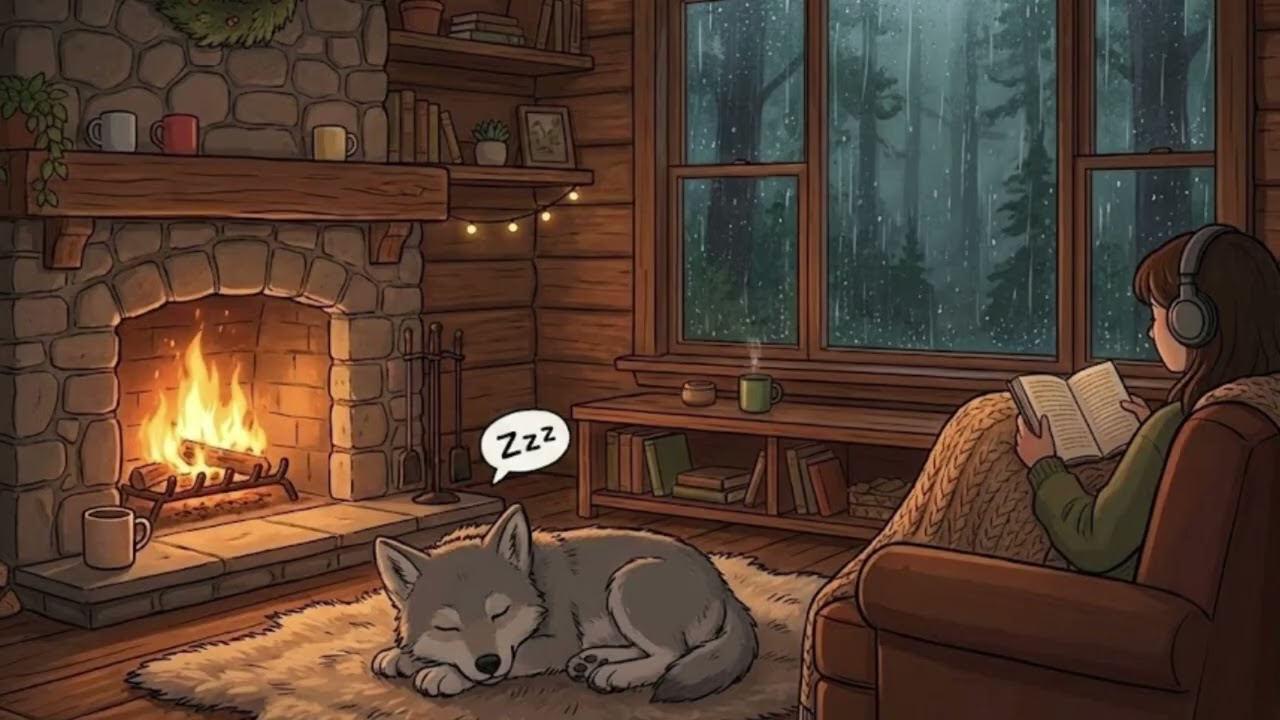 6 Hours of Pure Bliss 🌙 Rainy Night Lofi for Deep Sleep & Anxiety Relief