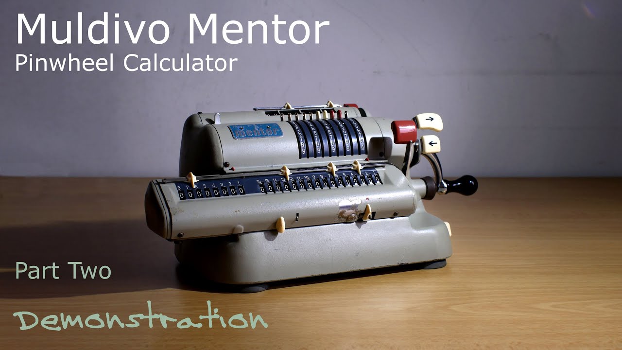 Retro Tech - Muldivo Mentor Pinwheel Calculator - Part Two - Demonstration