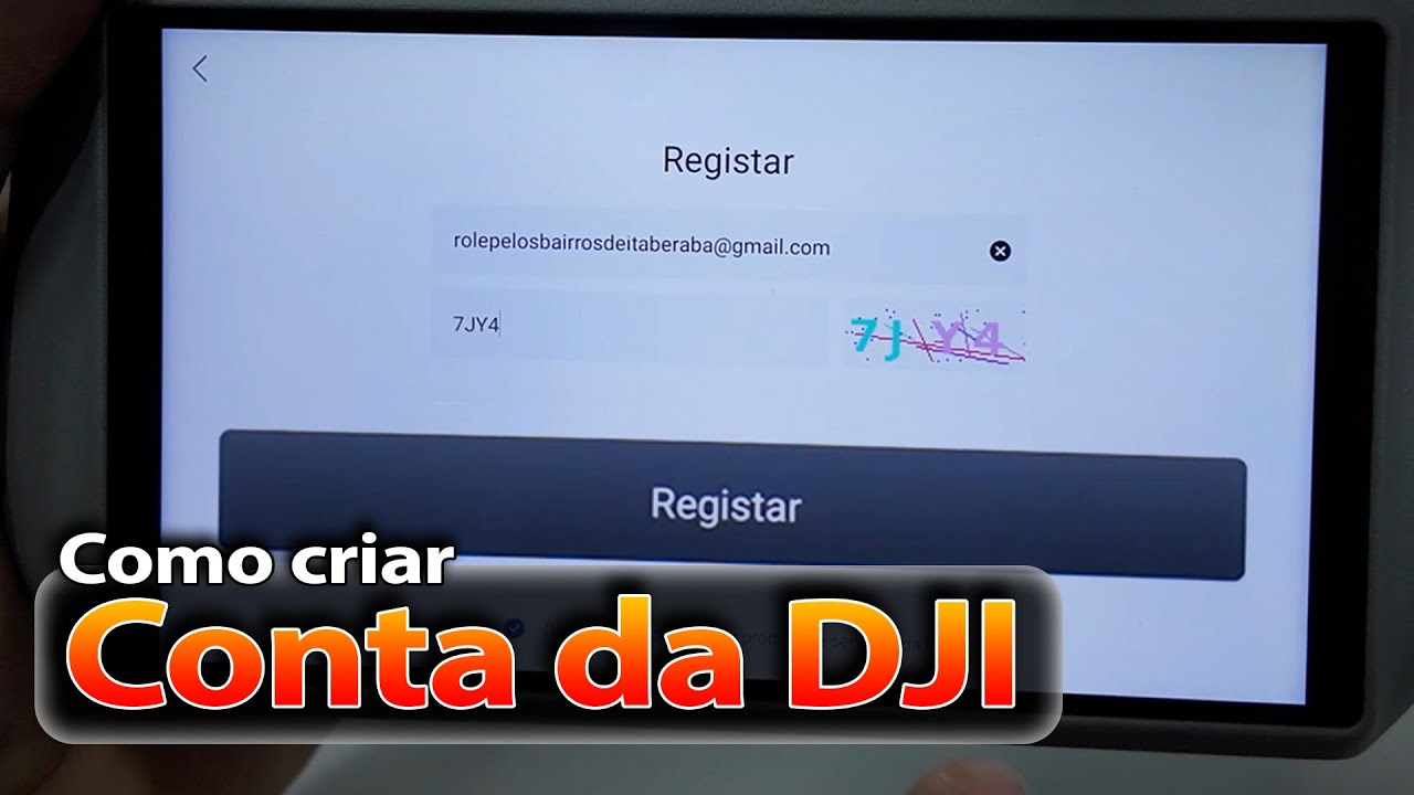 Como criar uma conta da DJI?