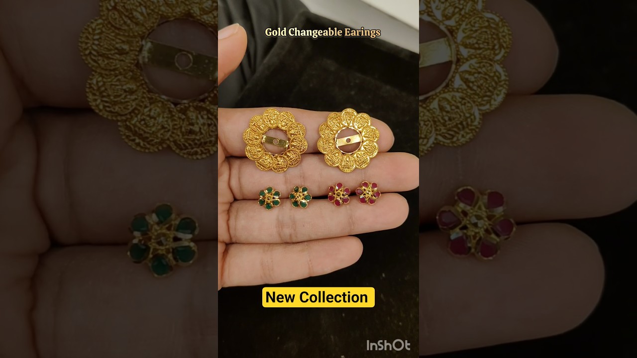 Gold changeable earrings designs. Changeable gold earrings designs. Jagdish Jewellers Ramnagar