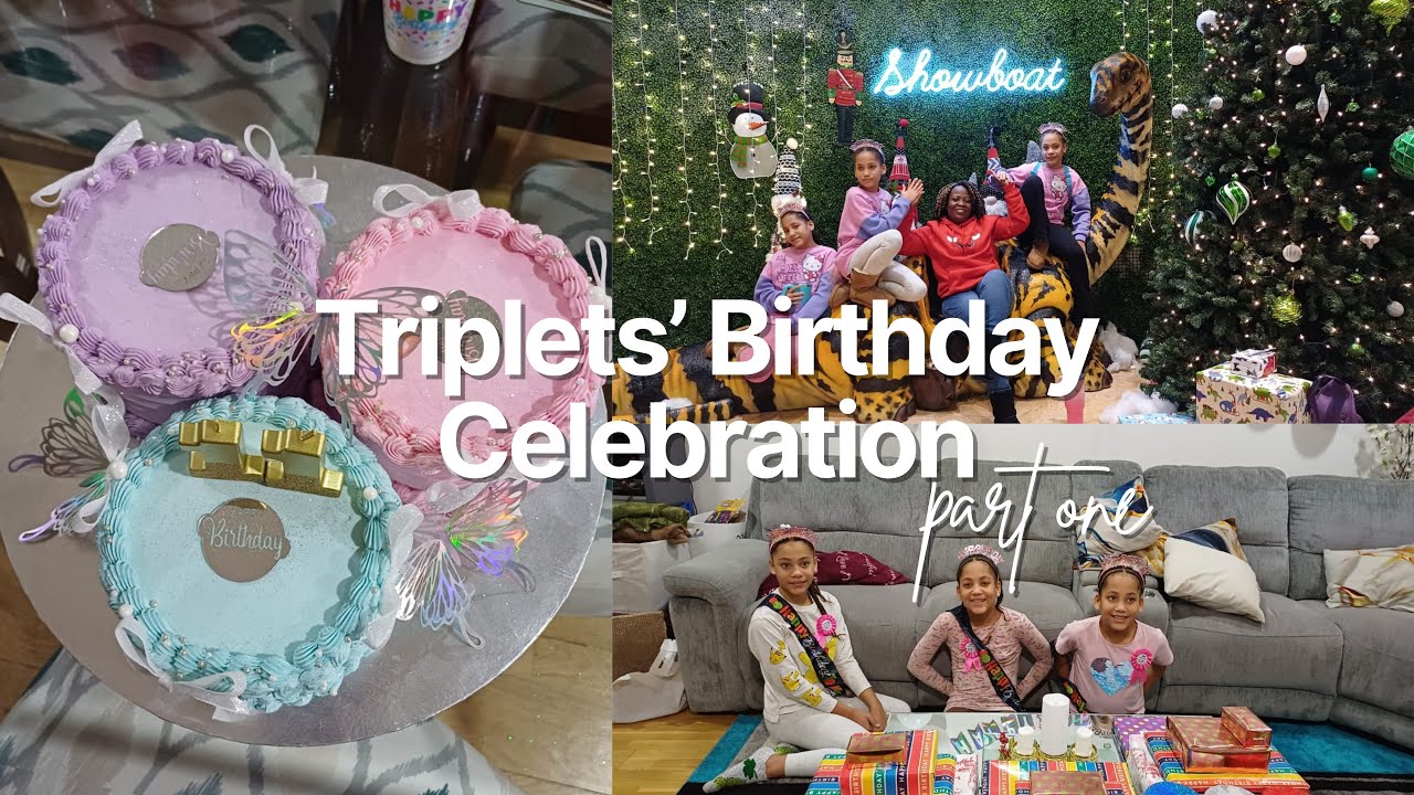 TRIPLETS BIRTHDAY VLOG | pt. 1 🧁💗