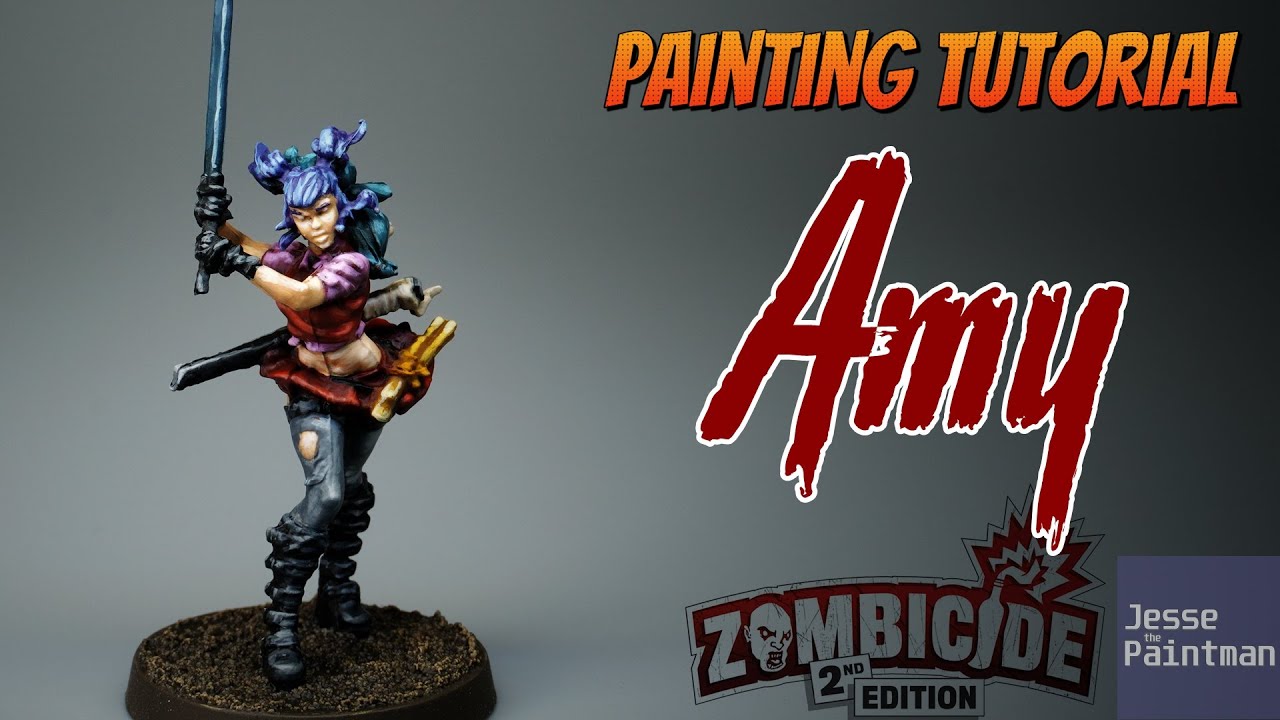 How to Paint Survivor Amy from Zombicide 2nd Edition | Miniature Painting Guide E03