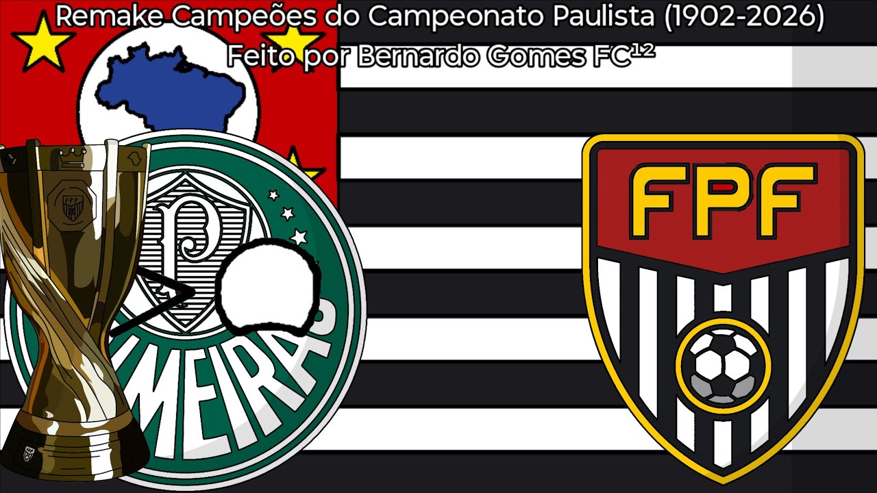 (Remake) Campeões do Campeonato Paulista (1902-2026)