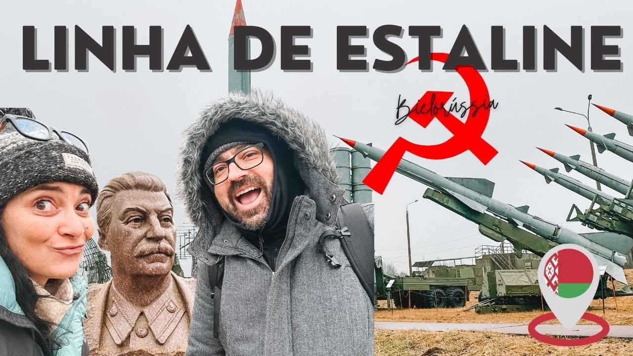 Andamos entre mísseis, tanques e armamento da Rússia na LINHA DE ESTALINE na Bielorrússia