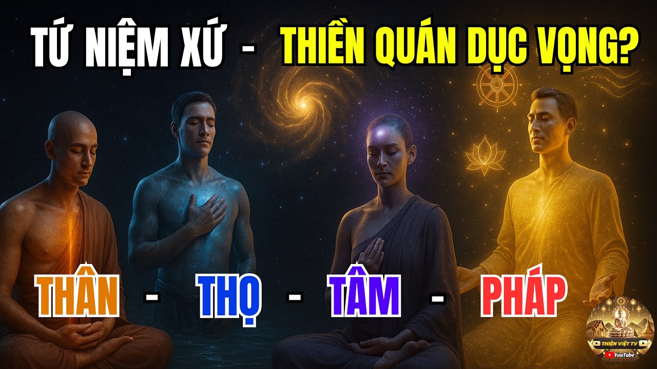 Tứ Niệm Xứ: Thân - Thọ - Tâm - Pháp | Thiền Quán Dục Vọng & Thấy Rõ Chính Mình - Bản Chất Khổ Đau?