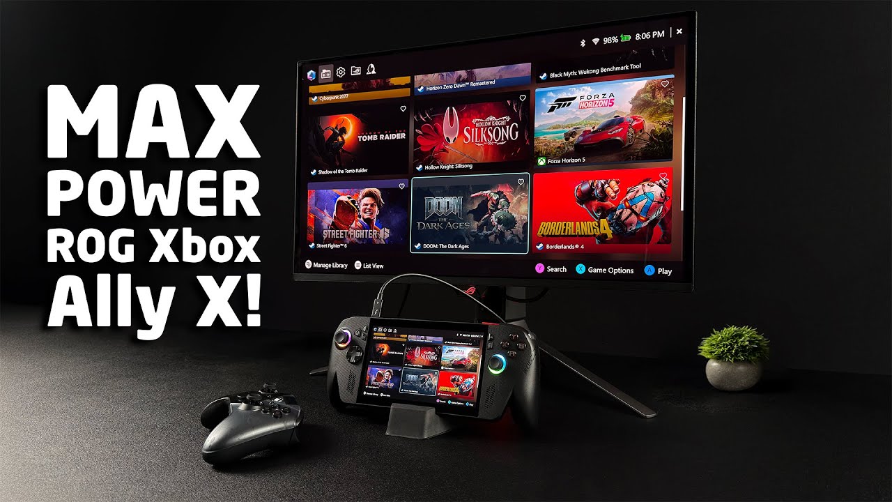 Протестировано подключение ROG XBOX ALLY X в режиме док-станции! Раскройте максимальную производи...