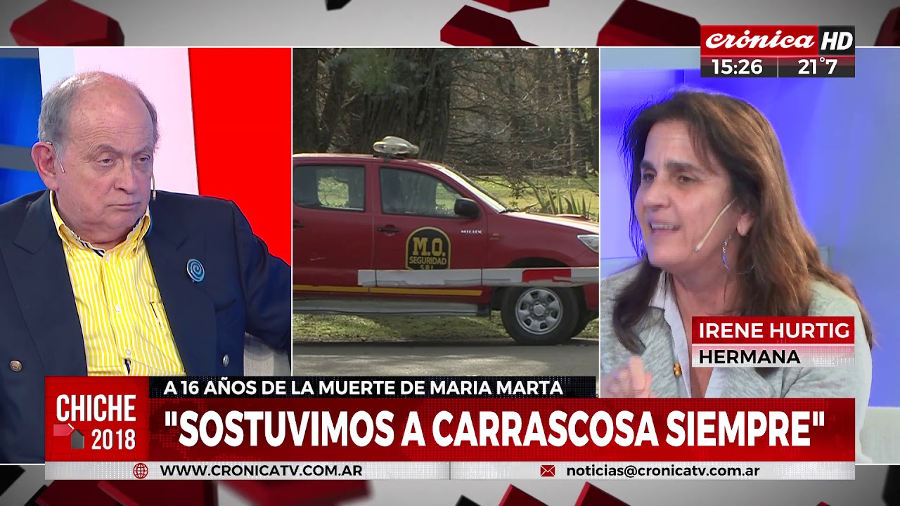 Hablamos con Irene Hurtig, a 16 años del crimen de María Marta