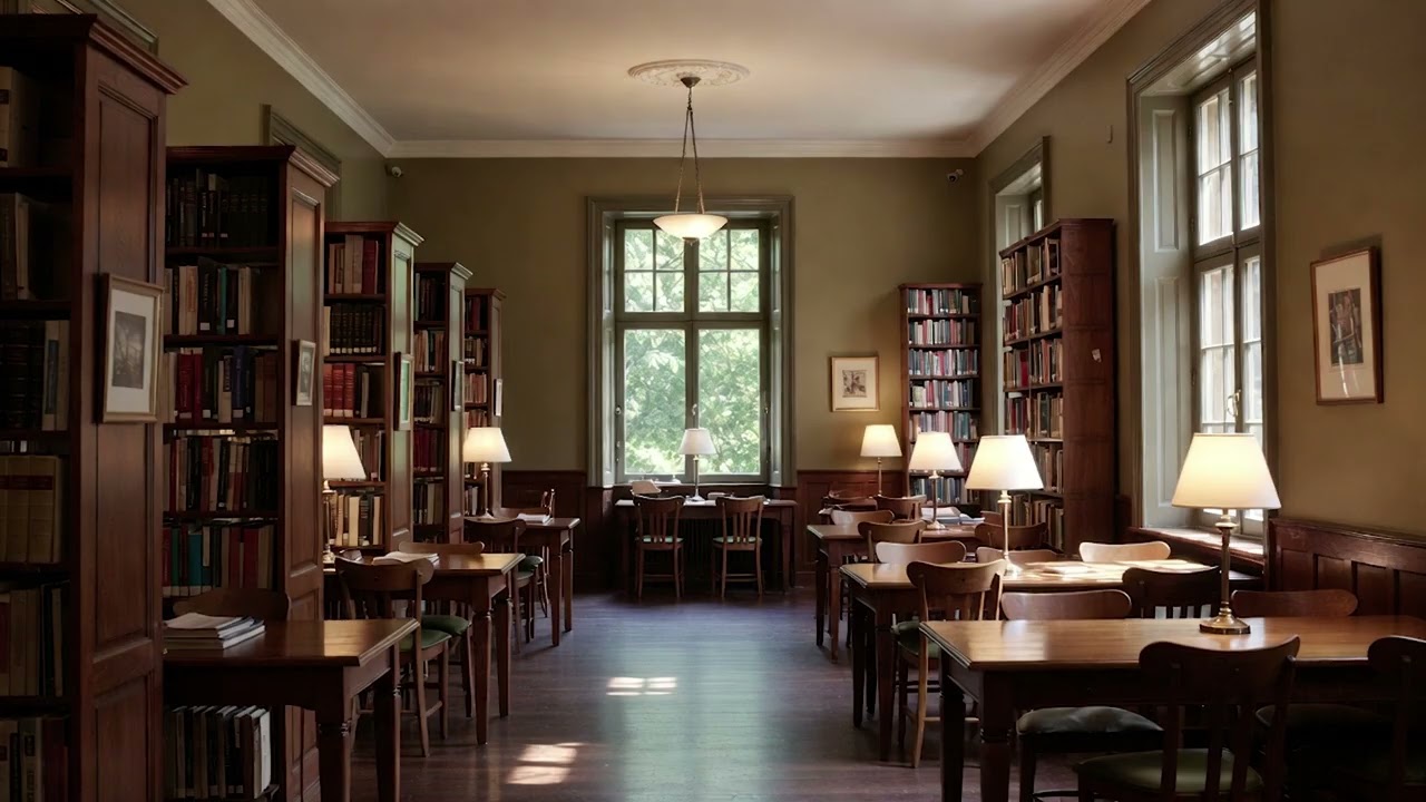3 Hours | Library 📚 Sleep, Yoga & Focus | ASMR Music
