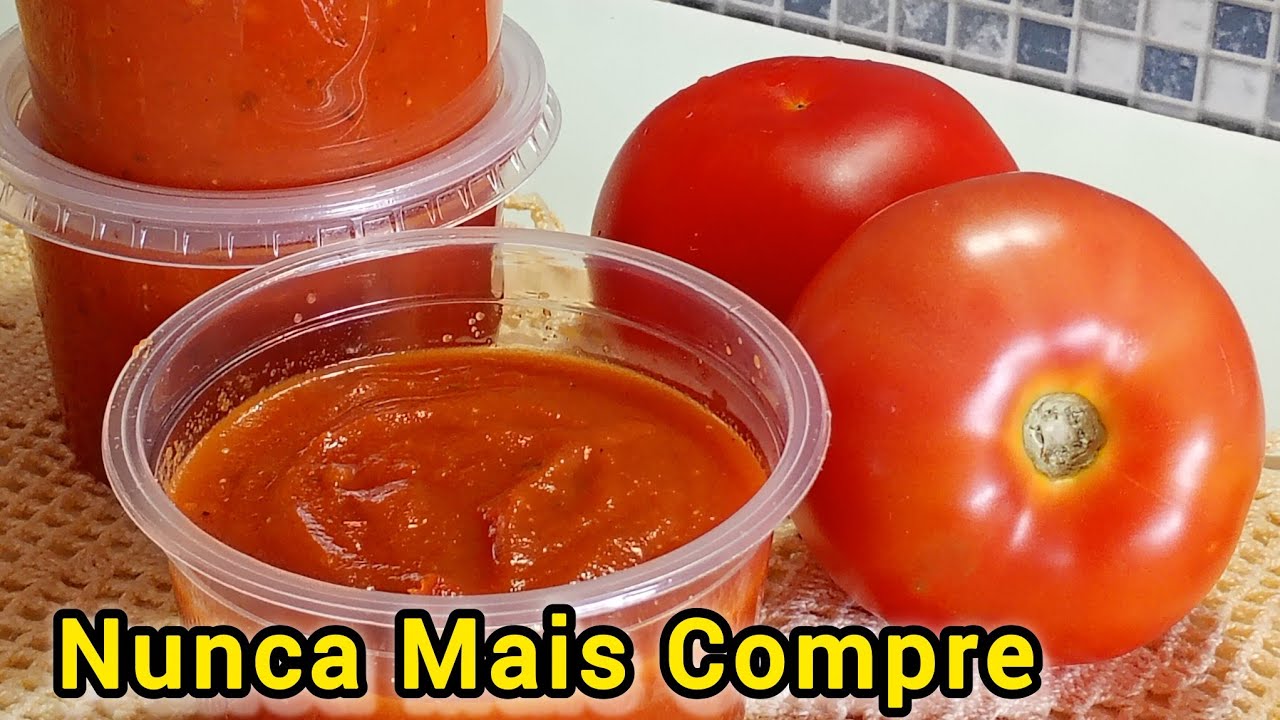 &ldquo;Extrato de Tomate Caseiro F&aacute;cil | Receita Simples e Sem Conservantes