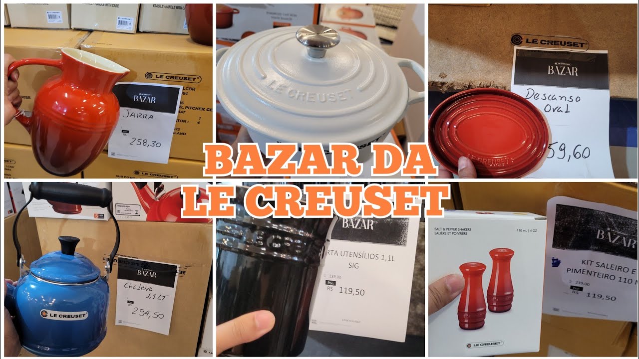 BAZAR DA LE CREUSET. PEÇAS COM 70% DE DESCONTOS.