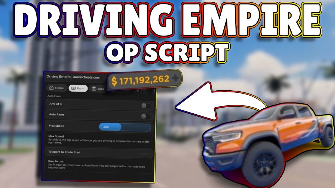*NEW* Driving Empire OP Script (PASTEBIN) 2026