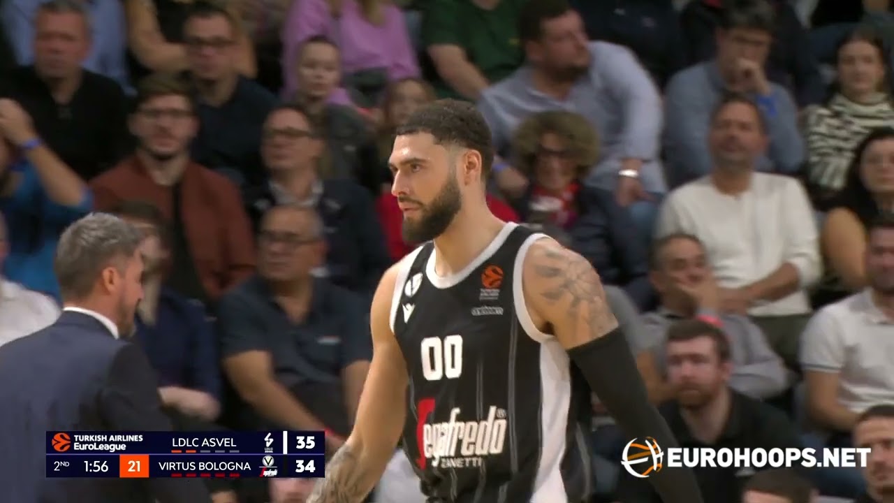 ASVEL Villeurbanne VS Virtus Bologna 84-87: Isaia Cordinier (20 pts, 2 ast, 3 stl.)