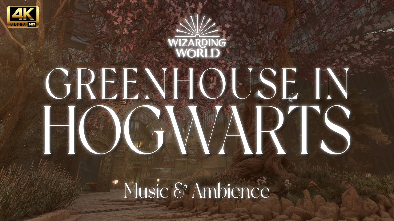 1 Hour Deep Focus | Hogwarts Greenhouse Music & Ambience for Study, Relax & Sleeping🌙 | Harry Potter