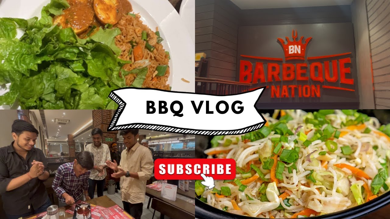 Barbeque Nation Laxmi Nagar Delhi || Unlimited Food Veg. Non veg fake birthday celebration.