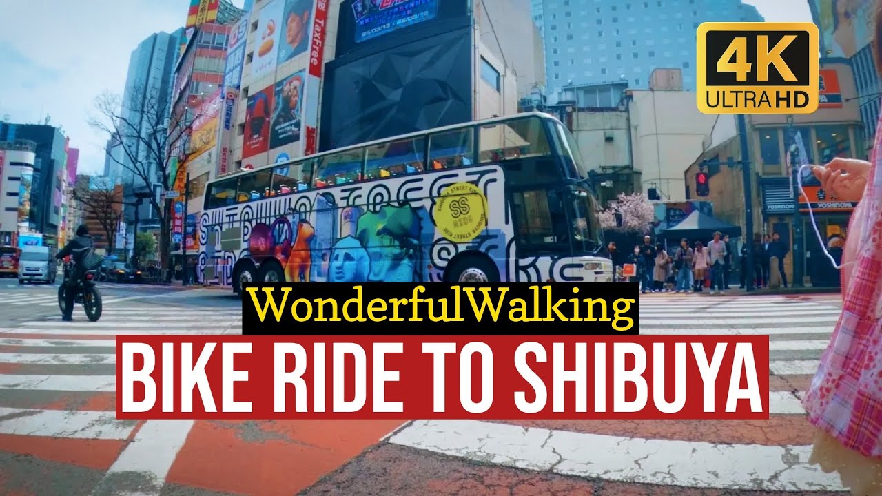 Bike ride to Shibuya, Tokyo, Japan
