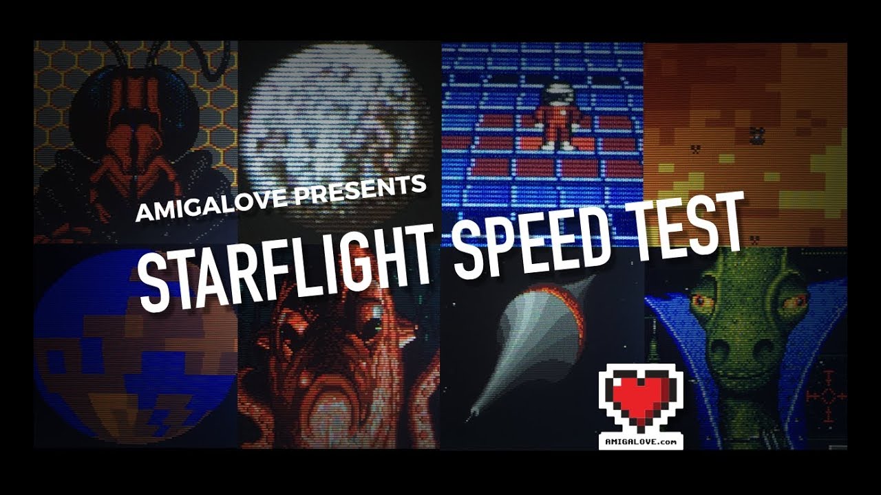 Starflight Speed Test on the Amiga: 7Mhz vs 40Mhz